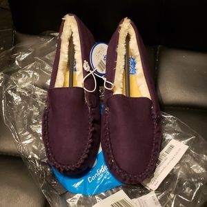 Floopi fur moccasin slippers